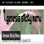 free Wordpress sticky Menu