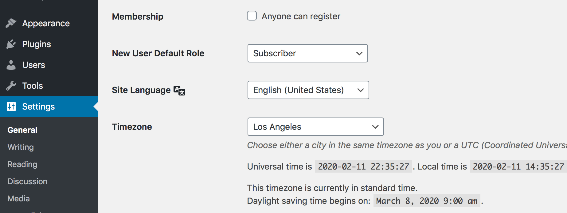 Disabling WordPress User Registration